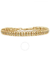 Haus of Brilliance - 10k Yellow Gold Plated .925 Sterling Silver 2.0 Cttw Diamond Double-link 7'' Tennis Bracelet - Lyst