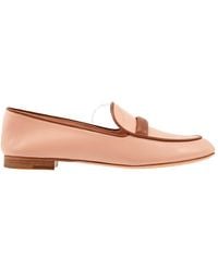 Gianvito Rossi - Two-tone Leather Loafers - Lyst