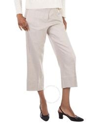 Max Mara - Avoriaz Oversize Stretch Cotton Trousers, Brand Size 40 Us - Lyst