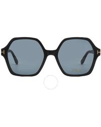 Tom Ford - Romy Smoke Hexagonal Sunglasses Ft1032-f 01a 56 - Lyst