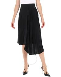 Moncler - Asymmetric Pleated Skirt - Lyst