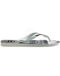 Havaianas - Graphic Beach Print Rubber Flip Flop, Brand Size 45/46 Us - Lyst