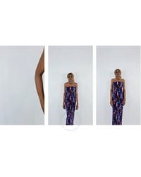 ROTATE BIRGER CHRISTENSEN - Printed Maxi Tube Dress, Brand Size 36 (Us - Lyst