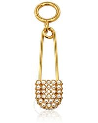 Burberry - Bronze And Crystal Kilt Pin - Lyst