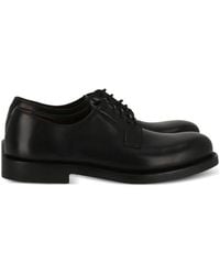 Ferragamo - Ferragamo Leather Lace-Up Derby Shoes, Size 7 E - Lyst