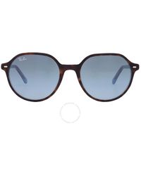 Ray-Ban - Thalia Blue Gradient Square Sunglasses Rb2195 13163m 51 - Lyst