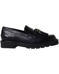 Stuart Weitzman - Parker Leather Loafers, Brand Size 37 Us - Lyst
