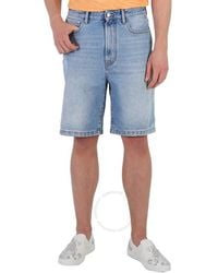 Gcds - New Light Bucket Denim Bermuda Shorts, Waist - Lyst