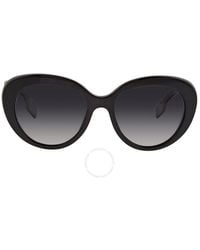 Burberry - Rose Polairzed Grey Gradient Cat Eye Sunglasses Be4298 3001t3 54 - Lyst