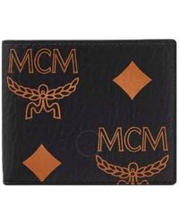 MCM - Aren Maxi Visetos Small Bifold Wallet - Lyst