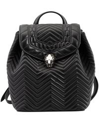 BVLGARI - Serpenti Forever Quilted Nappa Leather Backpack - Lyst