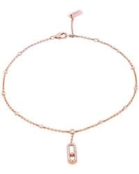 Messika - Move Uno 18K Rose Diamond Ankle Bracelet - Lyst