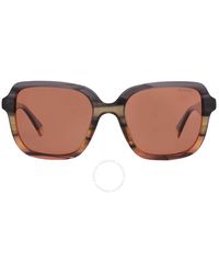 Polaroid - Brown Square Sunglasses Pld 4095/s/x 0m9l/he 53 - Lyst