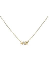 Haus of Brilliance - 14K Plated Sterling Diamond Accent Floral Pendant Necklace - Lyst