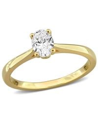 Created Forever - 1/2Ct Tw Oval And Round-Cut Lab-Grown Diamond Engagement Ring - Lyst