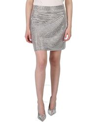 Burberry - Pale Biscuit Crystal-embellished Mini Skirt - Lyst