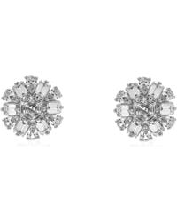 Swarovski - Idyllia E Pierced Earrings Ear Studs Rhodium Shiny - Lyst