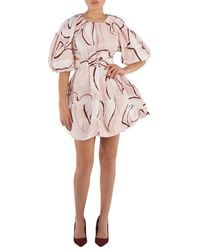Aje. - Aje Whimsical Dove Psychedelia Cut Out Mini Dress - Lyst