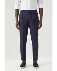 Brunello Cucinelli - Linen Tapered Trousers, Brand Size 56 (Us - Lyst