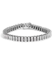 Haus of Brilliance - 14K 3.0 Cttw Princess Cut Quad Invisible Set Tennis Bracelet (H-I Color, Si1-Si2 Clarity) - Lyst