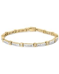 Haus of Brilliance - 14K 1.00 Cttw Baguette Diamond Channel Link Bracelet - Lyst