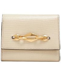 Jimmy Choo - Marinda Diamond-Chain Leather Wallet - Lyst