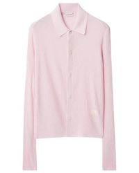 Burberry - Rib Knit Long-Sleeved Shirt - Lyst