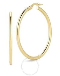 Roberto Coin - Round Hoop Earrings - Lyst