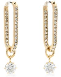 Swarovski - Constella-Tone Plated Drop Earrings - Lyst