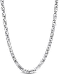 Amour - Double Curb Link Chain Necklace - Lyst