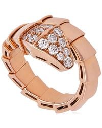 BVLGARI - Serpenti Viper One-Coil Rose Ring, Size Small - Lyst