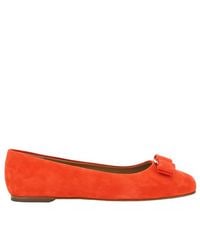 Ferragamo - Salvatore Candy Apple Varina Ballet Flats - Lyst