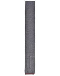 Brunello Cucinelli - Dark Silk Knit Tie - Lyst