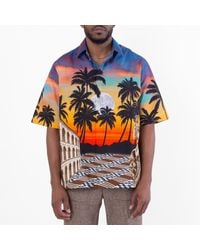 Fendi - Multicoloured Printed Poplin Shirt - Lyst