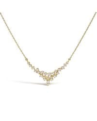 Haus of Brilliance - 14K 1/2 Cttw Diamond Scattered "V" Necklace (I-J Color, Si2-I1 Clarity) - Lyst
