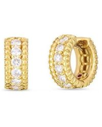 Roberto Coin - Siena Diamond Huggie Hoop Earrings - Lyst