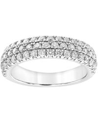 Brilliant Diamond - 1.024.00 Carat 14K Round Cut Lab Grown Diamond Wedding Band For - Color/Clarity-Ibsi - Lyst
