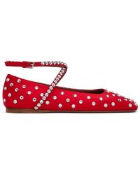 AMINA MUADDI - Ane Crystal Embellished Ballerina Flats - Lyst