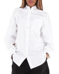 Stella McCartney - Pure Cotton Poplin Oversize Shirt - Lyst