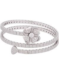 BVLGARI - 18 Kt Diamond Fiorever Bracelet - Lyst