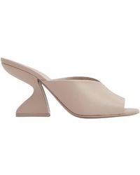 Ferragamo - Sansu F Heel Slide Sandals - Lyst