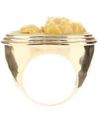 Bottega Veneta - Carved Bone Ring - Lyst