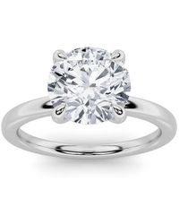 Mure And Co - 1Ctw Round Shaped Lab Grown Diamond Classic Solitaire Ring - Lyst