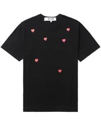 Comme des Garçons - Play Scattered Hearts Cotton T-Shirt - Lyst