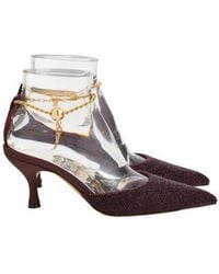 Ferragamo - Dana 70 Ankle Chain Pumps - Lyst