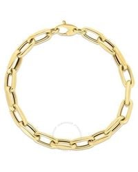 Tresorra - 14K French Cable Fashion Link Chain Bracelet - Lyst
