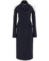 Ferragamo - Double-Breasted Wool Coat, Brand Size 44 Us - Lyst