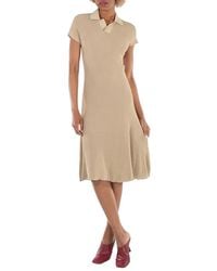 Burberry - Stretch Design Polo Collar Dress - Lyst