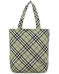Burberry - Equestrian Knight Canvas Tote Bag - Lyst