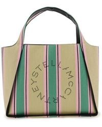 Stella McCartney - Stella Logo Raffia Tote Bag - Lyst